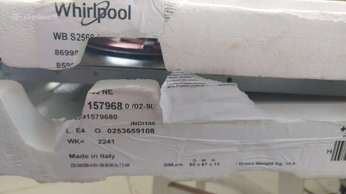 Kaitlentė Whirlpool Wb2560ne neveikia 2 blynai - nuotraukos Nr. 3