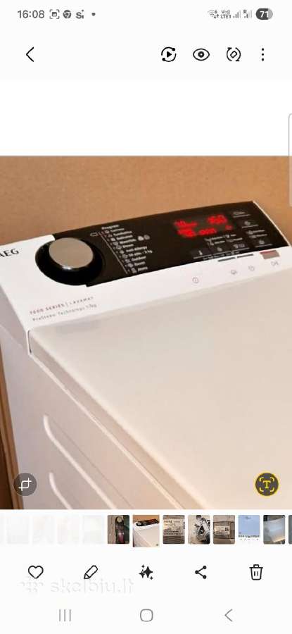 Aeg 7000 series Lavamat dalis