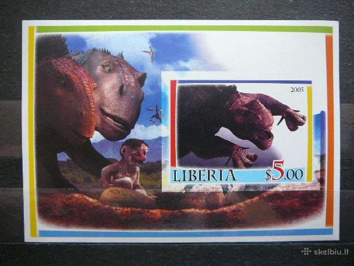 Dinozaurai Liberija 2005 svarus lib55s