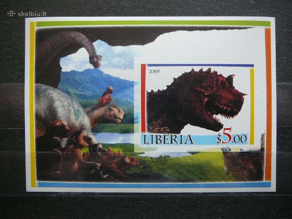 Dinozaurai Liberija 2005 svarus lib56s