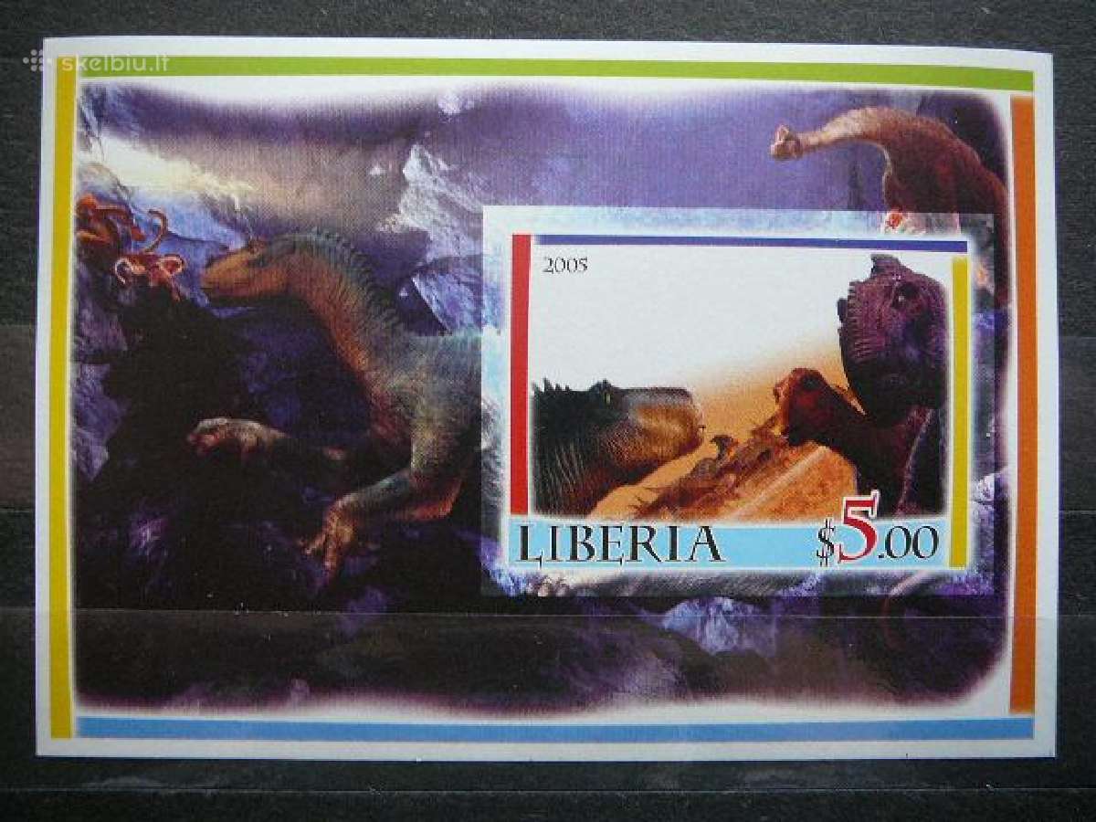 Dinozaurai Liberija 2005 svarus lib57s