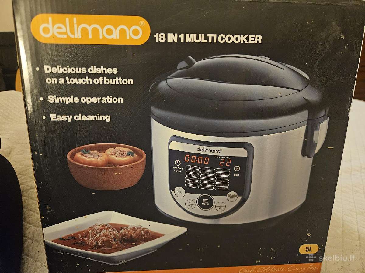 Parduodamas Delimano 18 in 1 Multi Cooker naujas - nuotraukos Nr. 2