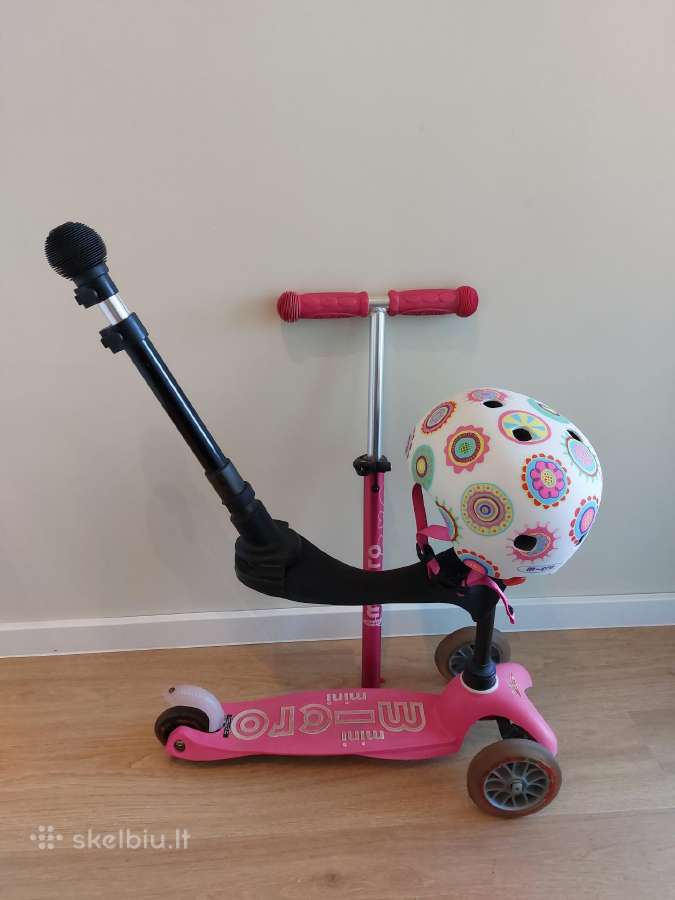 Paspirtukas Mini Micro 3in1 Deluxe Plus Pink