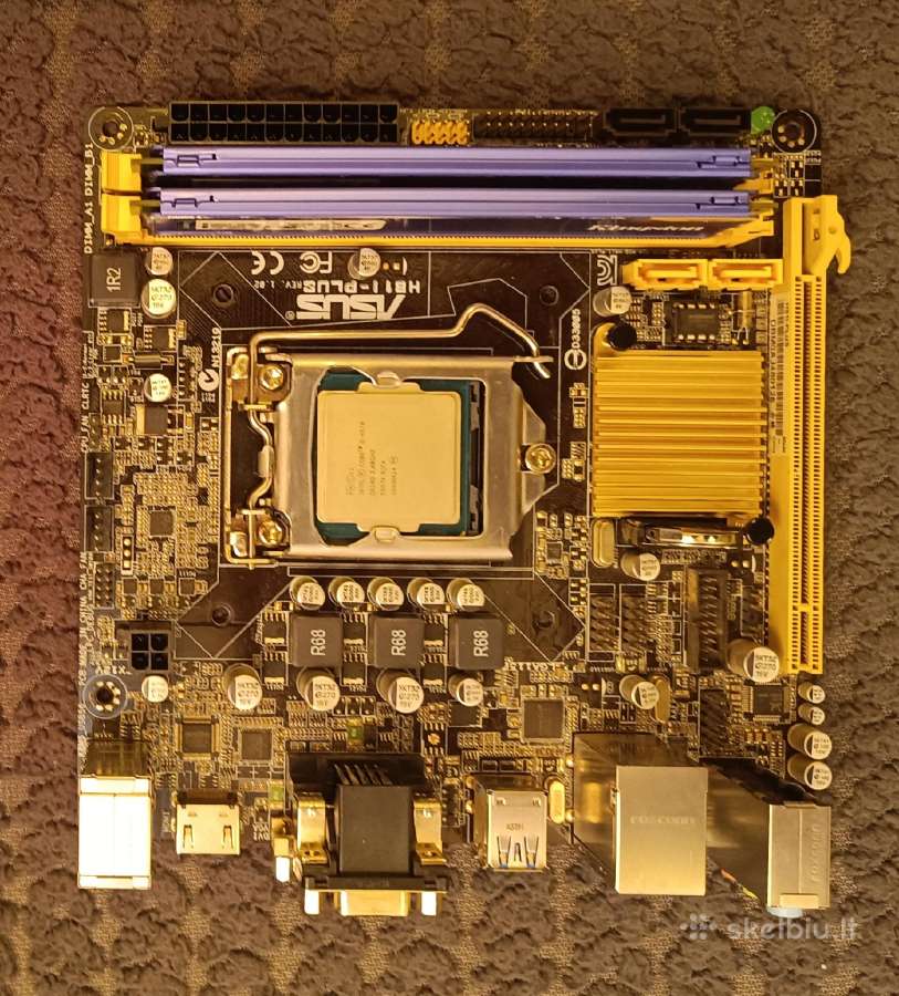 Parduodu motine plokste + cpu i5-4670 + 16gb RAM
