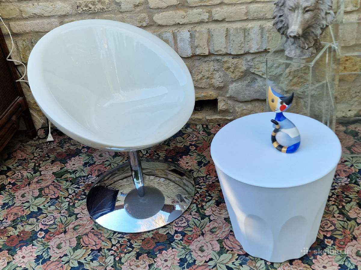 Vintažinis taurės formos "Saturno" fotelis - nuotraukos Nr. 12