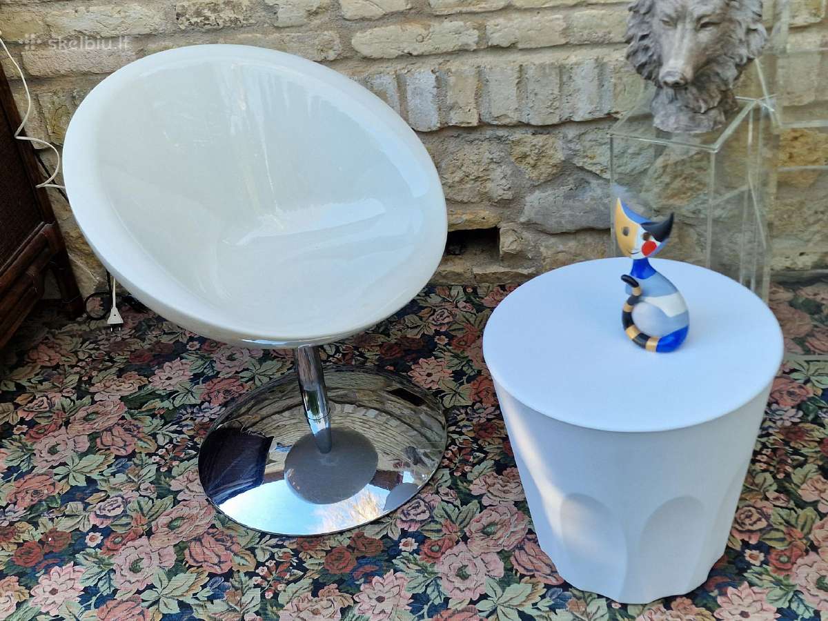 Vintažinis taurės formos "Saturno" fotelis - nuotraukos Nr. 13