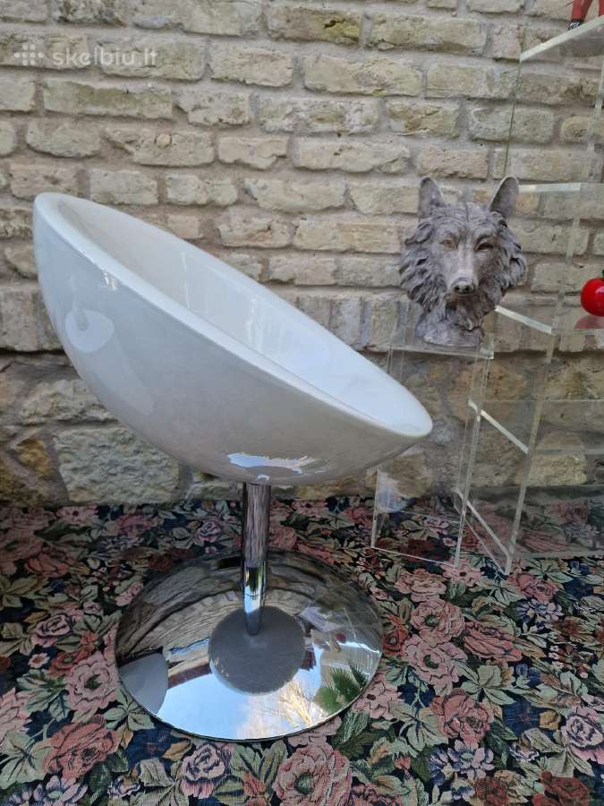 Vintažinis taurės formos "Saturno" fotelis - nuotraukos Nr. 17