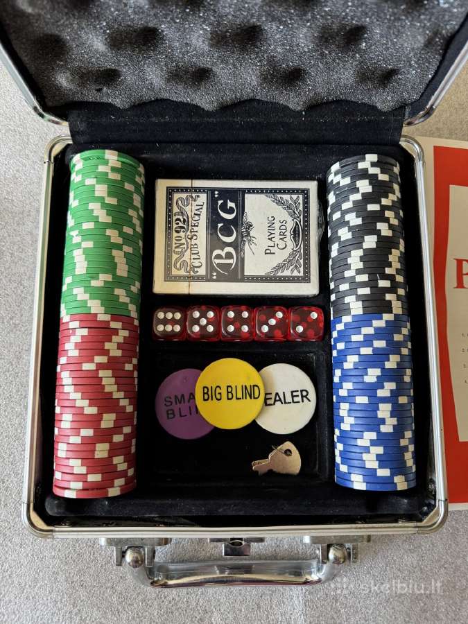 ,Pokeris ,žaidimas nenaudotas pilnas komplektas - nuotraukos Nr. 2