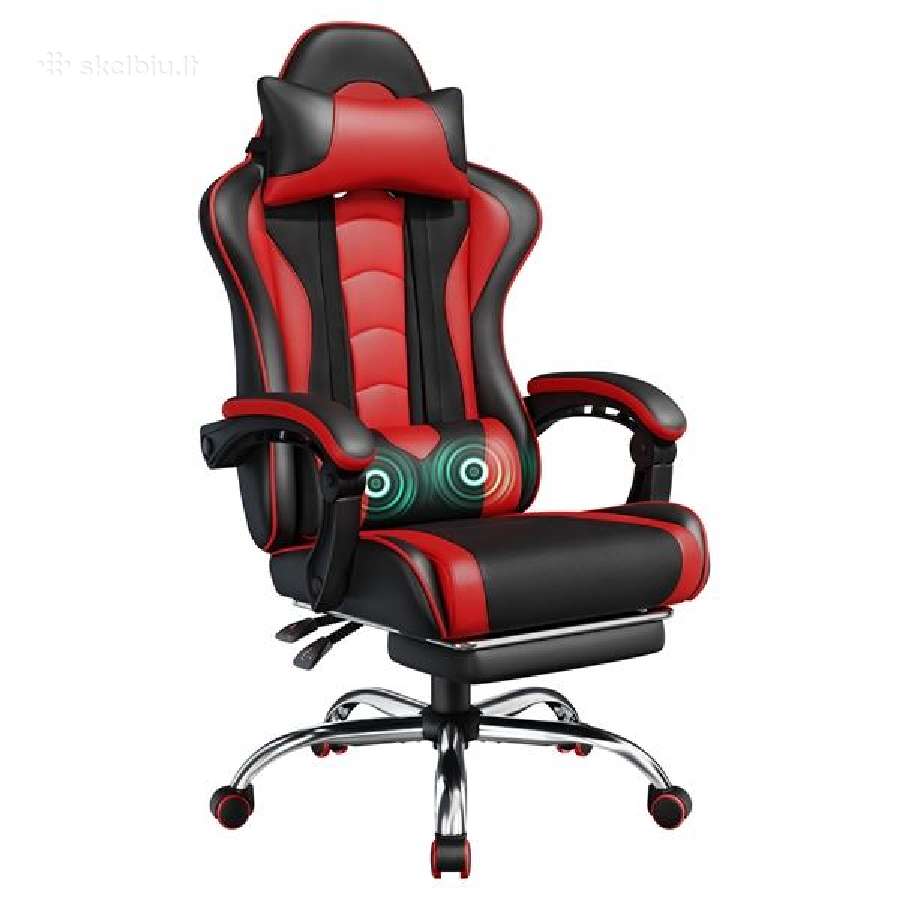 Ergonomiška žaidimų kėdė su masažo funkcija - nuotraukos Nr. 4