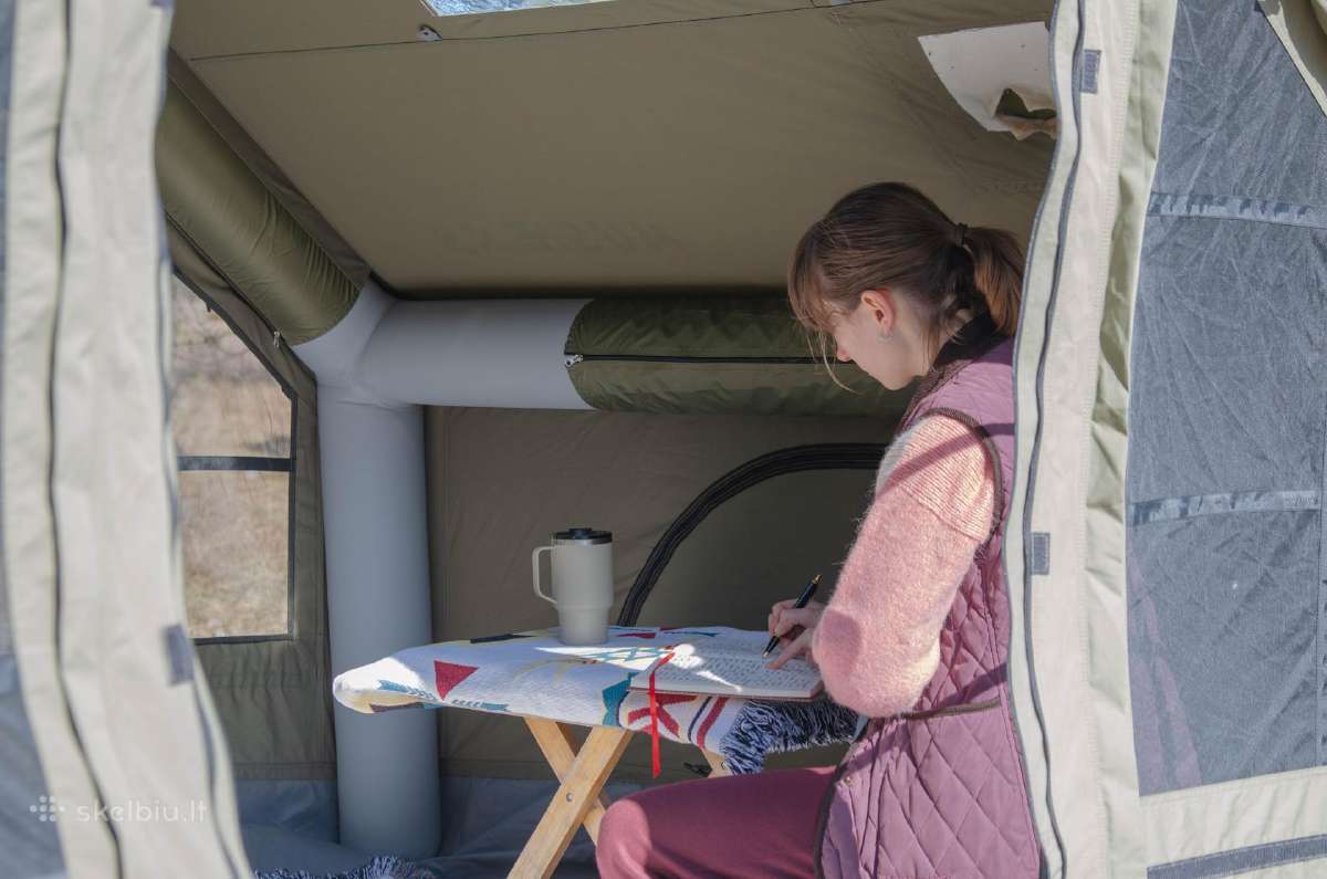 Pripučiama glamping palapinė - Hot Tent 300x210cm - nuotraukos Nr. 3