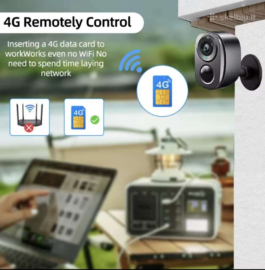 Kompaktiška 4G kamera tinkama lauke - nuotraukos Nr. 2