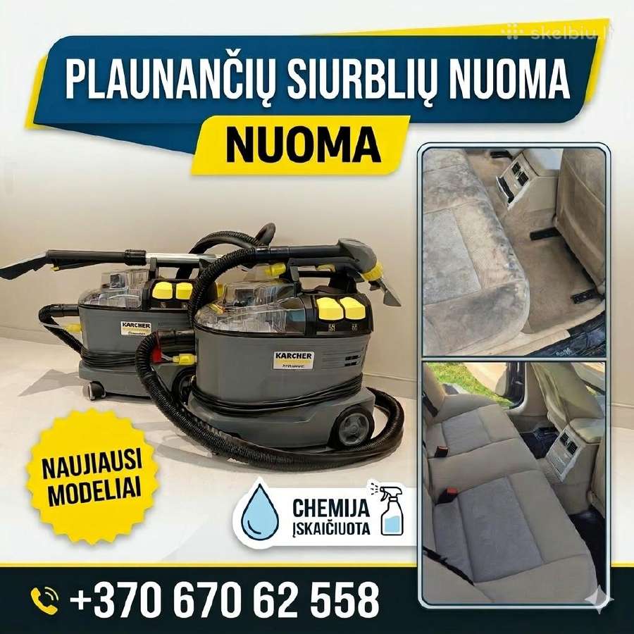 Karcher plaunančio plaunamo siurblio Nuoma - nuotraukos Nr. 20