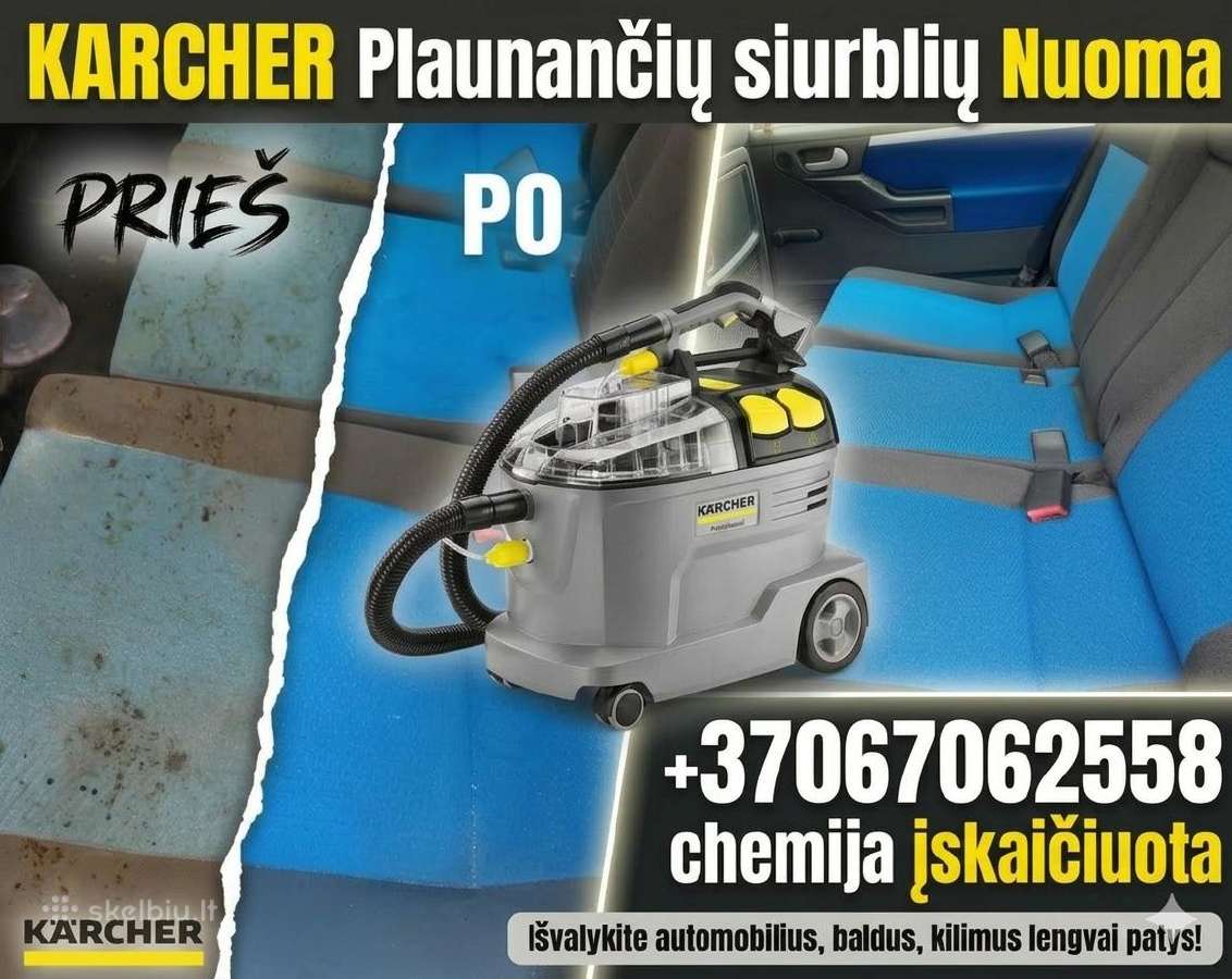 Karcher plaunančio plaunamo siurblio Nuoma - nuotraukos Nr. 22