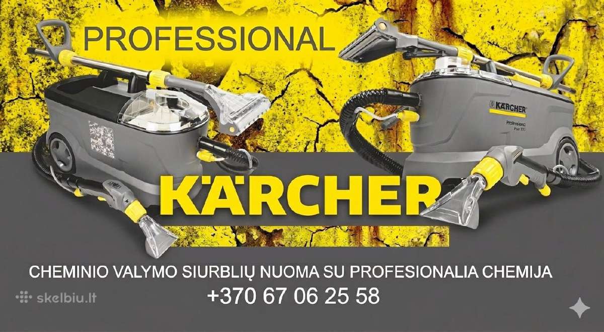 Karcher plaunančio plaunamo siurblio Nuoma - nuotraukos Nr. 32