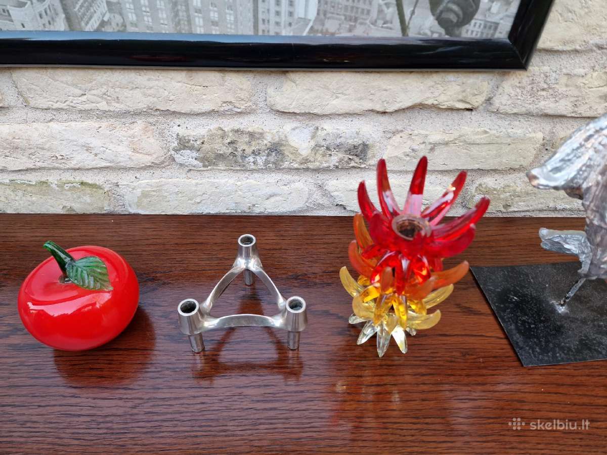 Vintažinės mid century Space Age lucito žvakidės - nuotraukos Nr. 26
