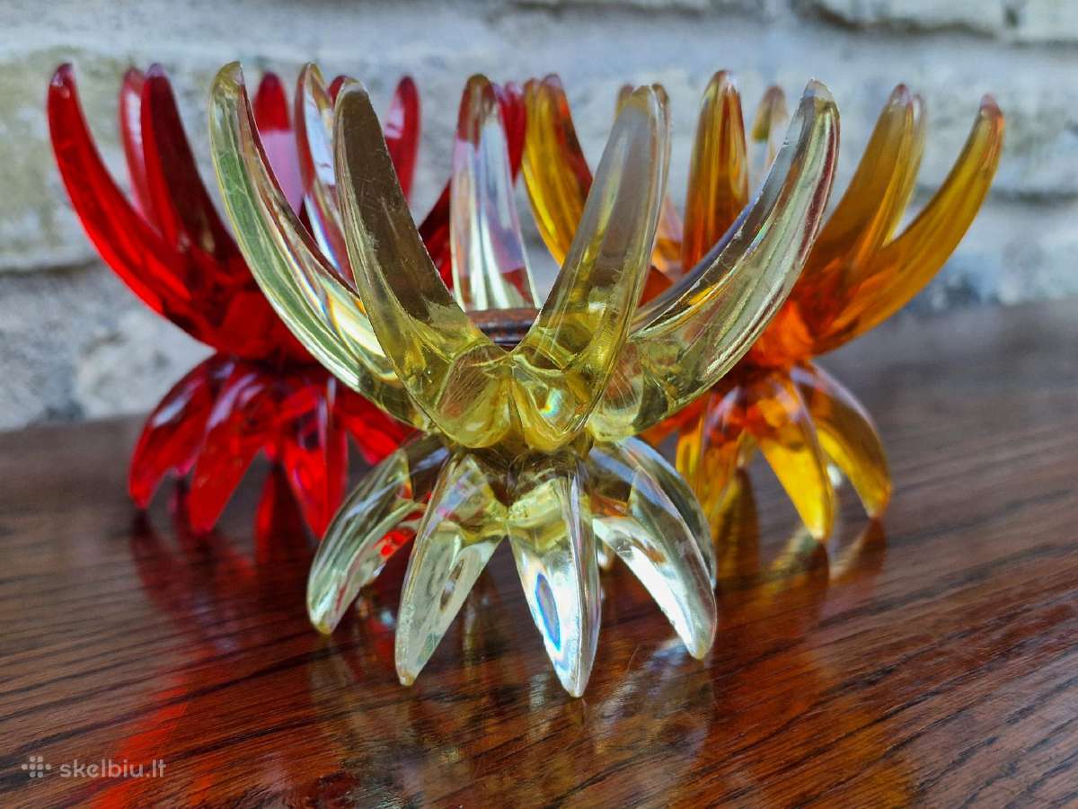 Vintažinės mid century Space Age lucito žvakidės - nuotraukos Nr. 28