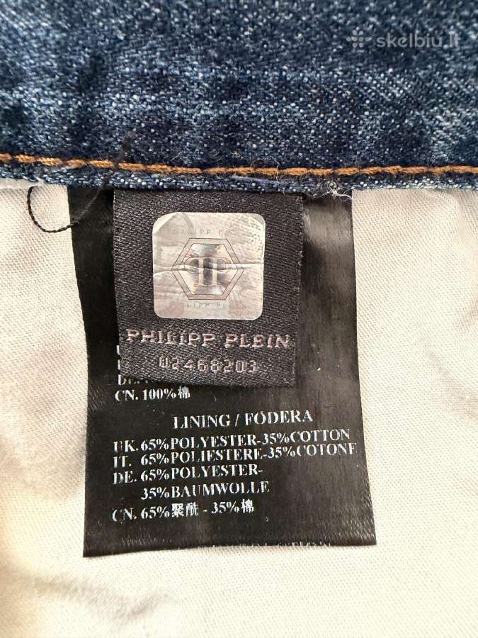Originalūs Philipp Plein džinsiniai šortai - nuotraukos Nr. 10