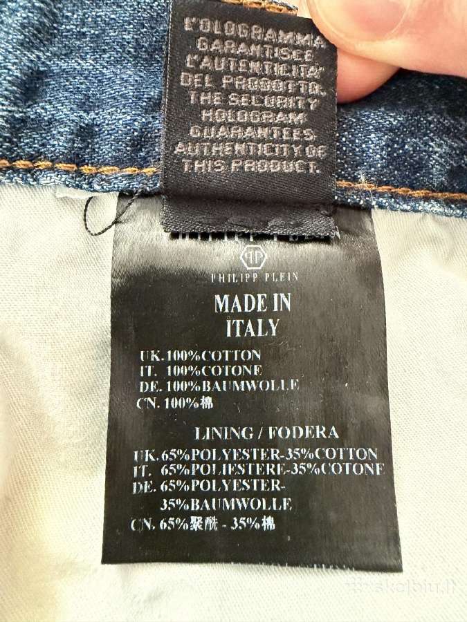 Originalūs Philipp Plein džinsiniai šortai - nuotraukos Nr. 11
