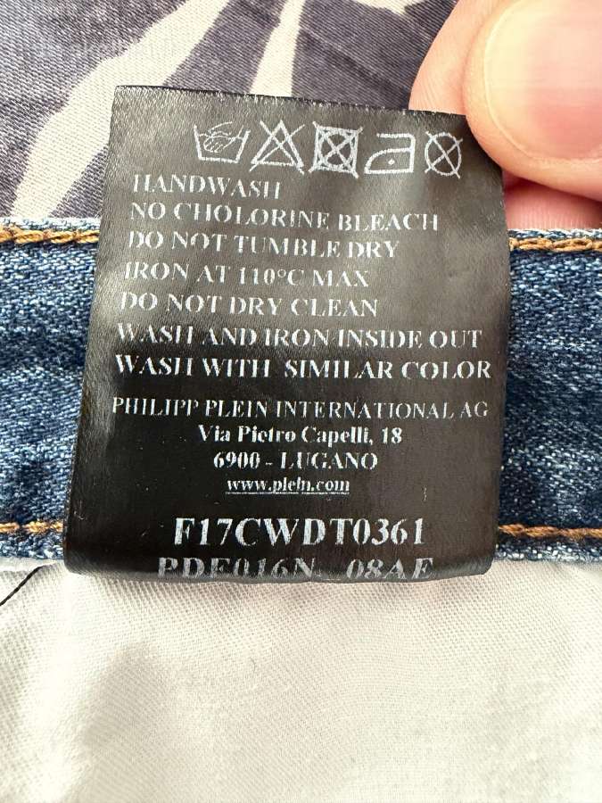 Originalūs Philipp Plein džinsiniai šortai - nuotraukos Nr. 12
