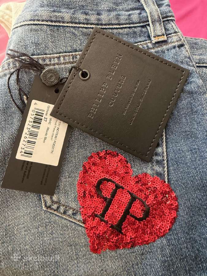 Originalūs Philipp Plein džinsiniai šortai - nuotraukos Nr. 13