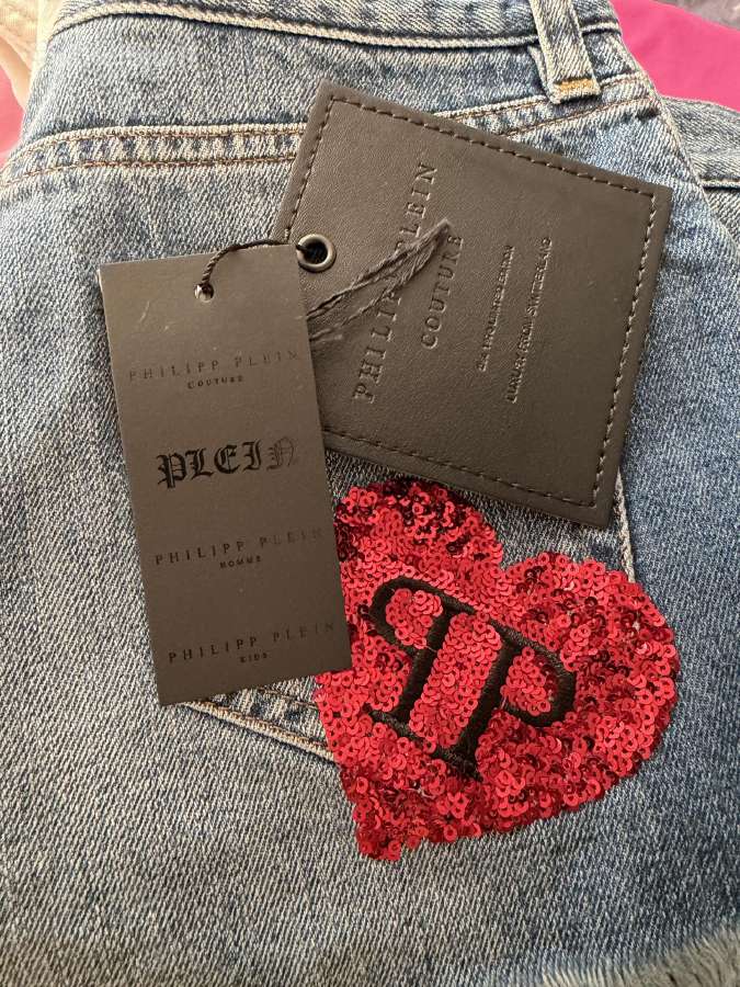 Originalūs Philipp Plein džinsiniai šortai - nuotraukos Nr. 14