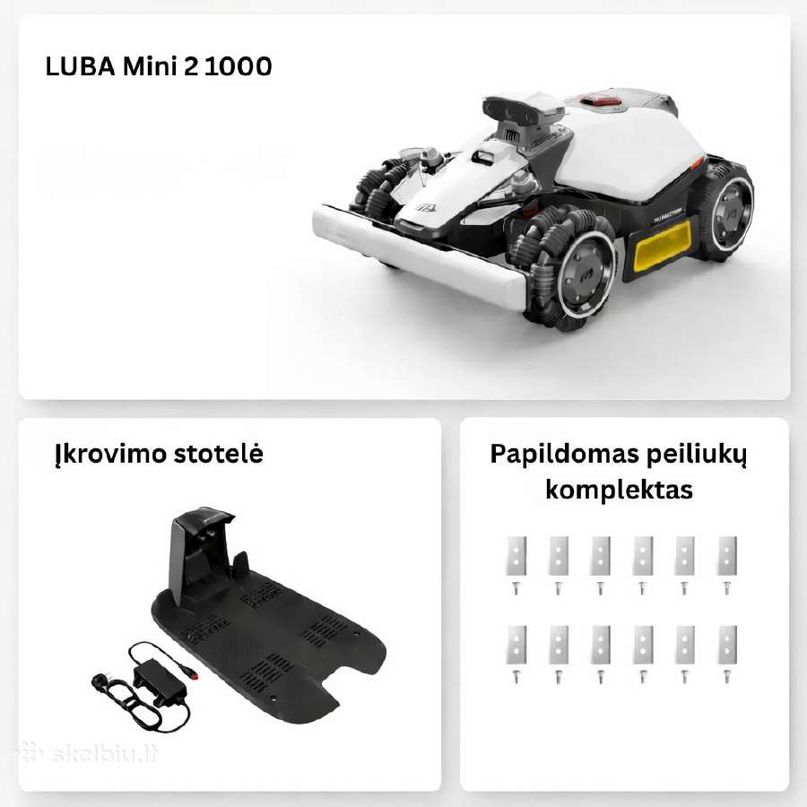 Belaidis vejos robotas Luba mini 2 Awd 1000 - nuotraukos Nr. 3