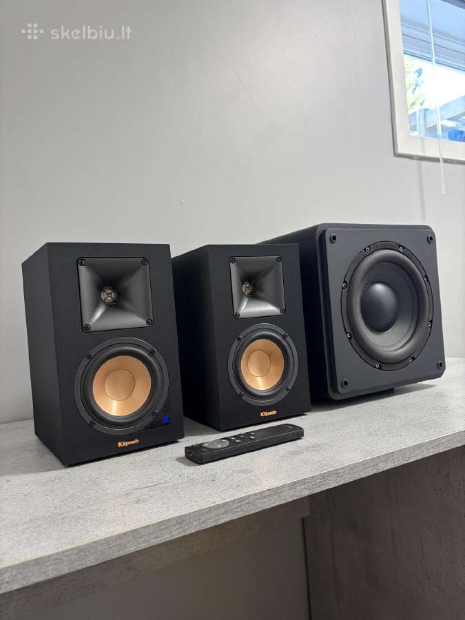 Klipsch R-14pm + Sub (bluetooth/phono/dac)