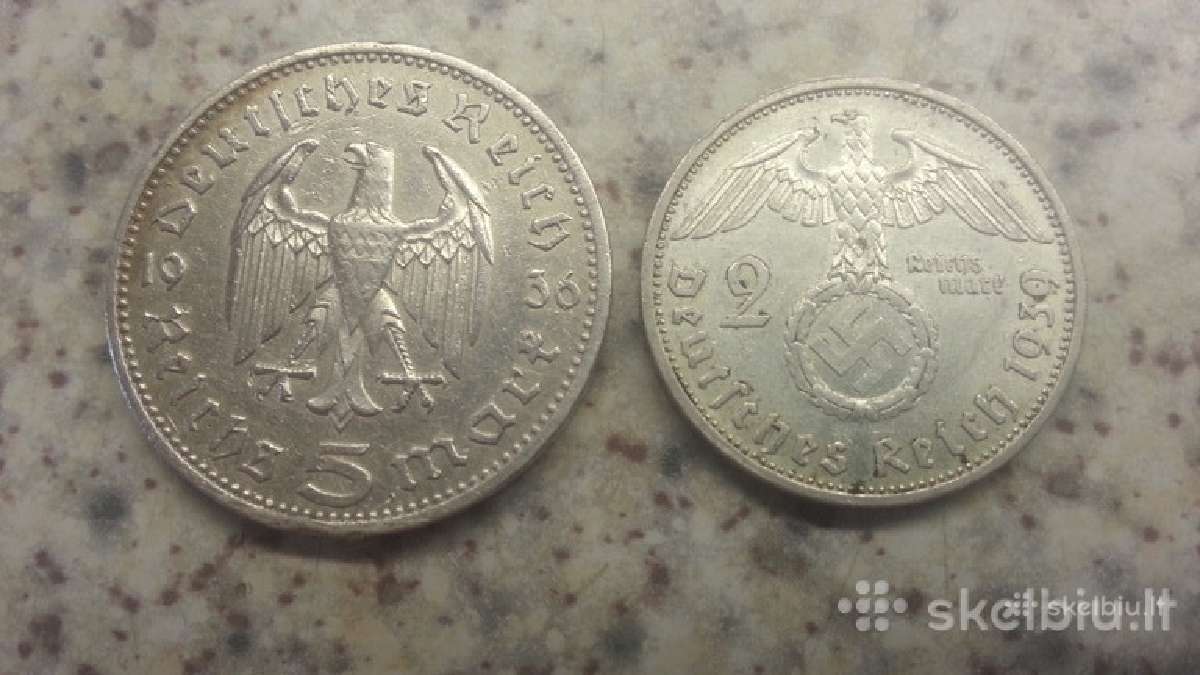 Turiu parduoti Vokišku monetu kainos nuo 5 eur - nuotraukos Nr. 4