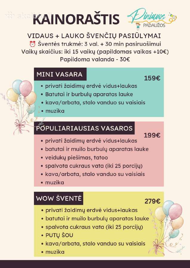 Erdvė vaikų/šeimos šventėms su dideliu kiemu - nuotraukos Nr. 33