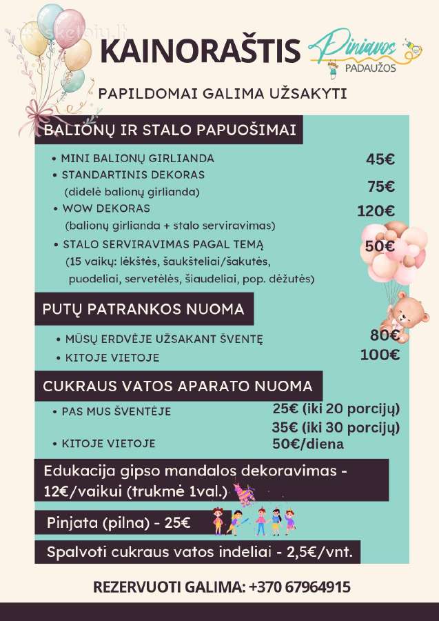 Erdvė vaikų/šeimos šventėms su dideliu kiemu - nuotraukos Nr. 34