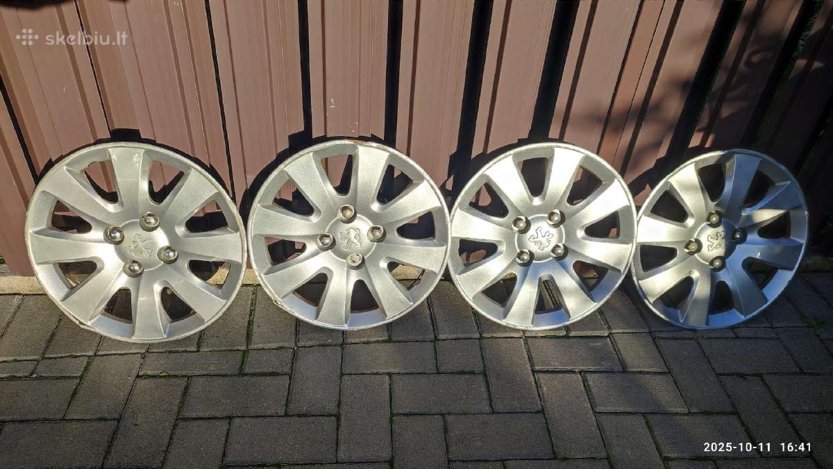 Ratų gaubtai po 1 ir Peugeot gaubtai 4vnt r15 - nuotraukos Nr. 2