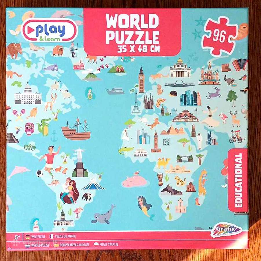 Dėlionė "Pasaulis" Puzzle, +5m.