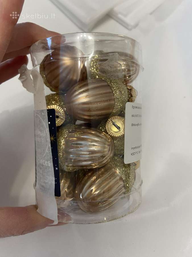 Stikliniai eglutės žaisliukai - nuotraukos Nr. 2
