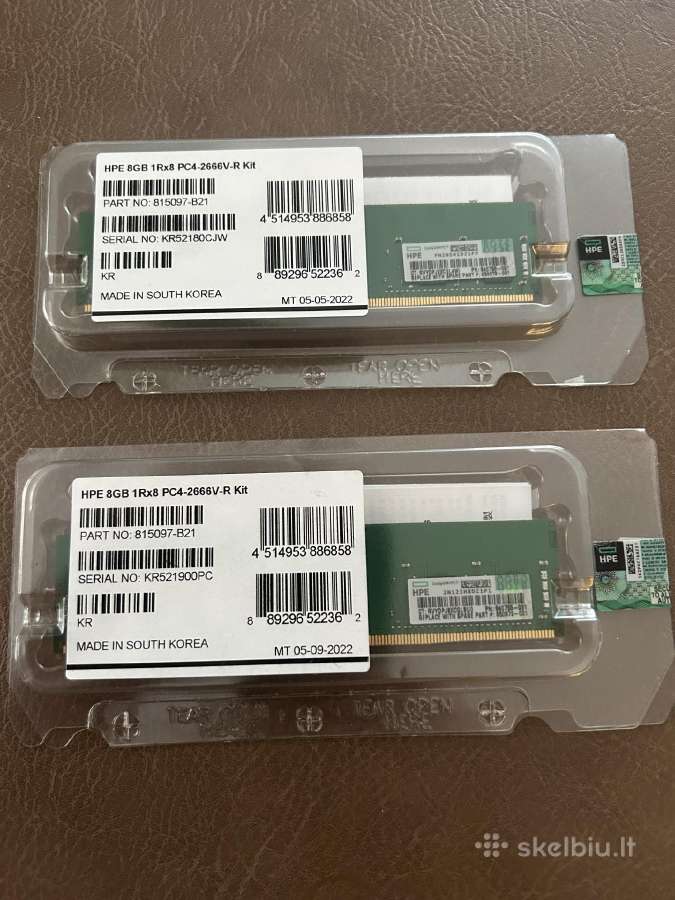 Hpe 8gb 1rx8 Pc4-2666v-r Kit