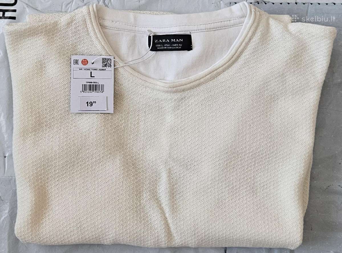 Marškinėliai Zara tr.r. Dydis L