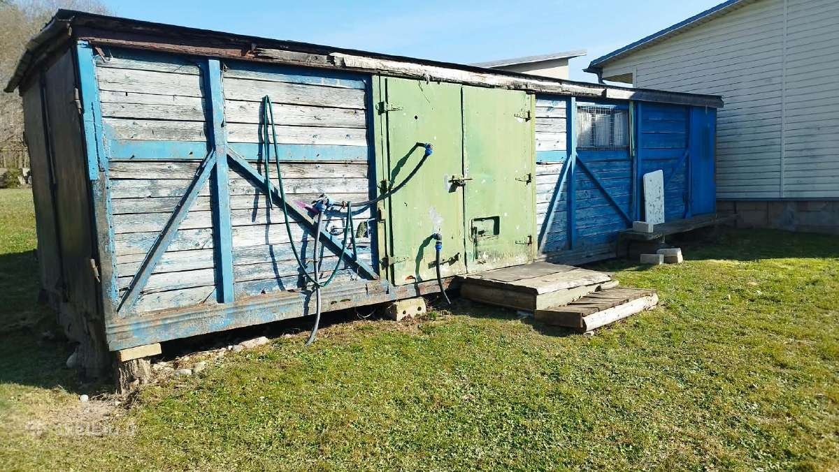 Statybinis vagonėlis ir geležinės sijos (bėgiai) - nuotraukos Nr. 2