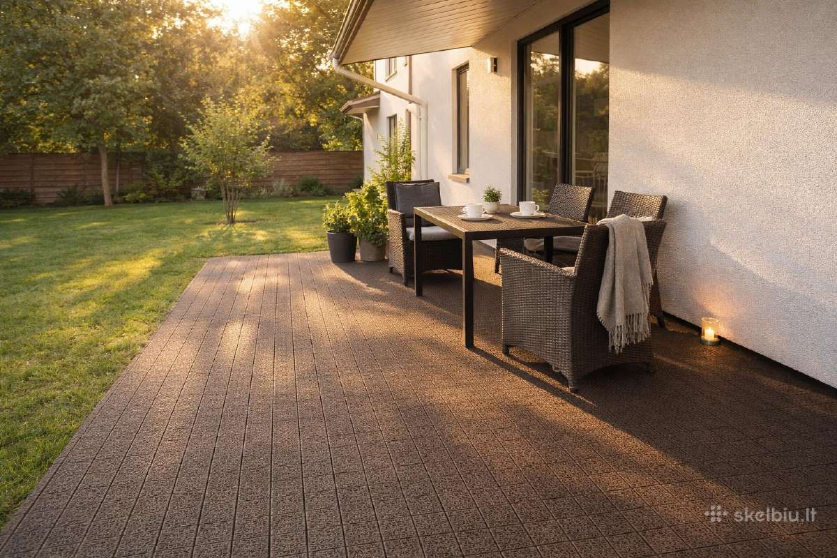Plastikinės plytelės terasai – Tik 12,50 €/m² ! - nuotraukos Nr. 2