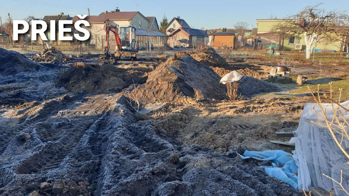 Mini ekskavatoriaus paslaugos - nuotraukos Nr. 3