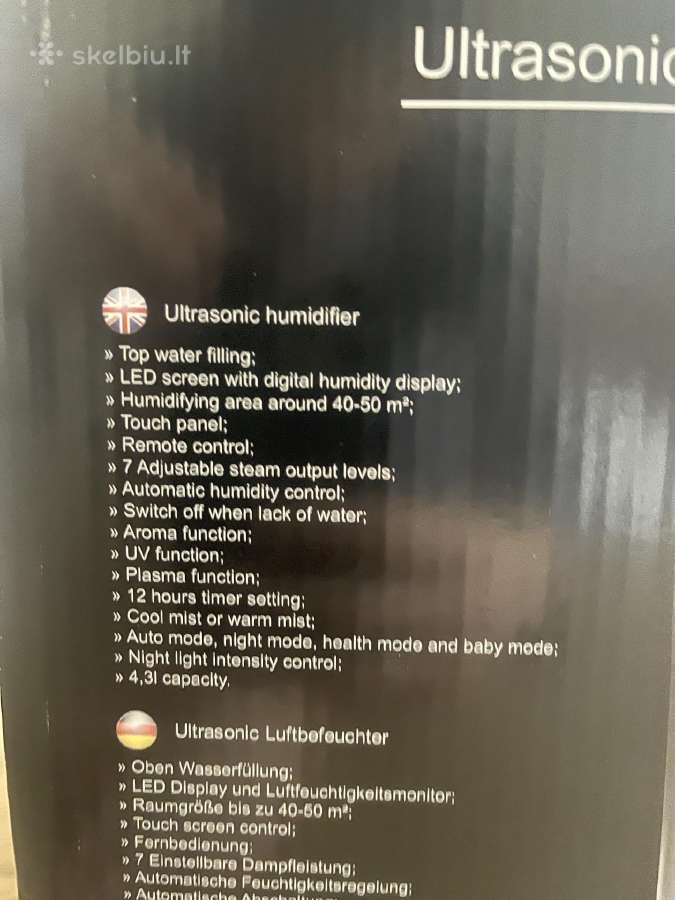 Zyle oro drėkintuvas naujas (su pratęsta garantija - nuotraukos Nr. 5