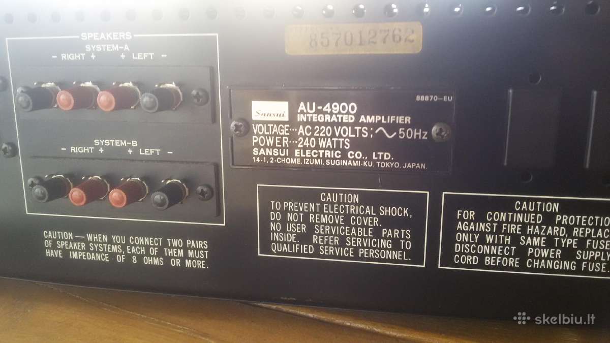 Sansui Au4900 - nuotraukos Nr. 6