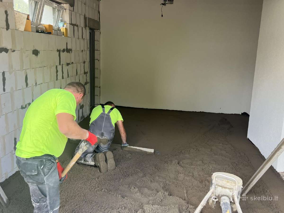 Reikalingi grindų betonuotojai ir paruošėjai. - nuotraukos Nr. 12
