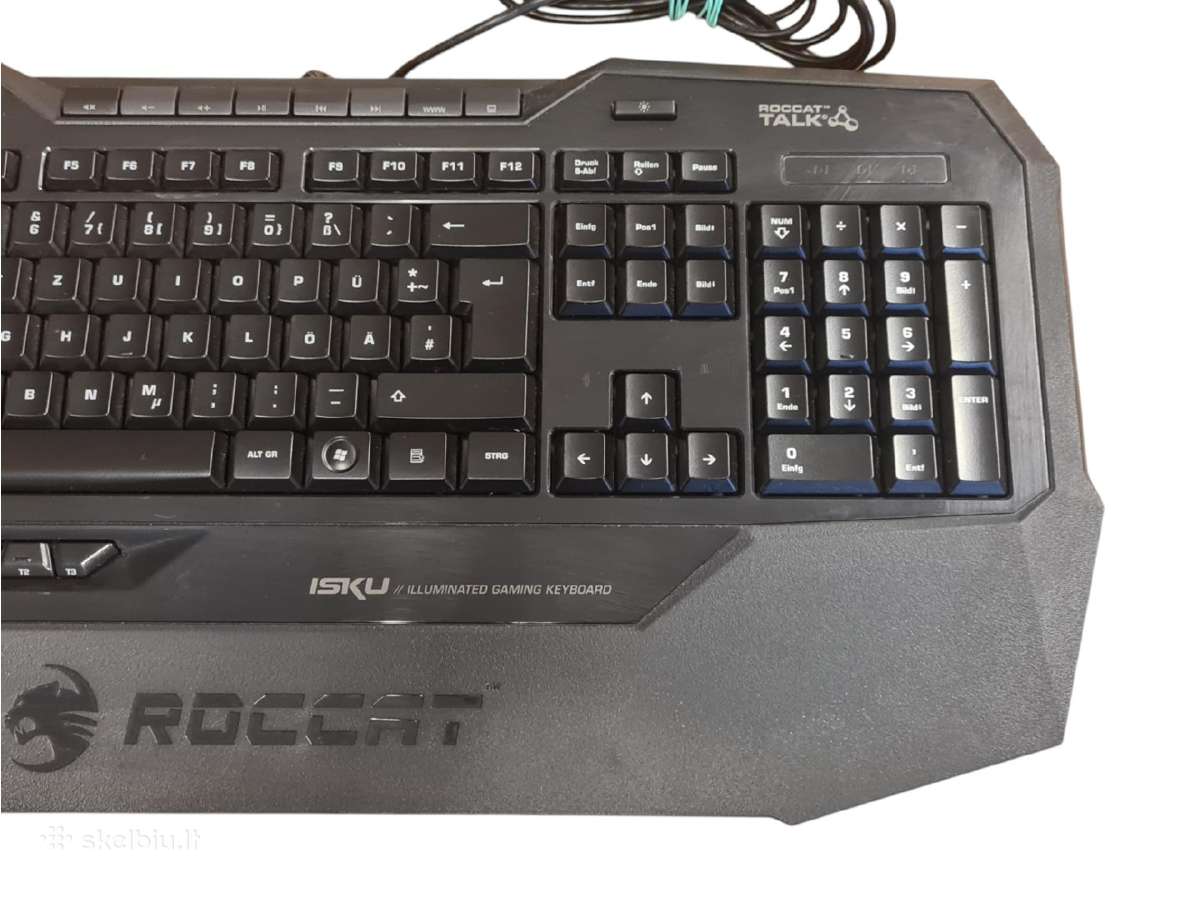 Roccat Isku Roc-12-720 Illuminated Gaming Keyboard - nuotraukos Nr. 4