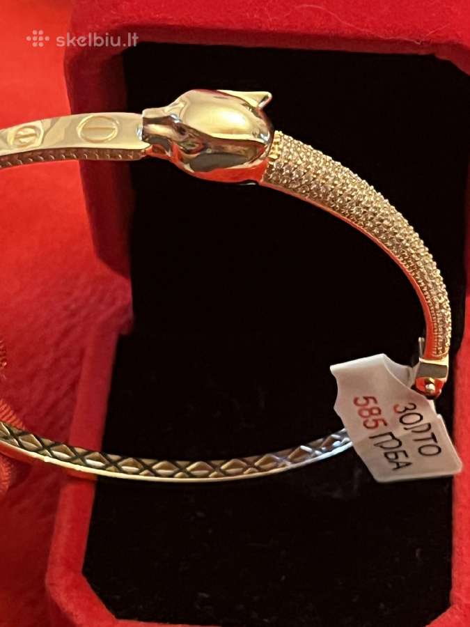 Prabangus išskirtinis auksinis Cartier Gepard žied - nuotraukos Nr. 17