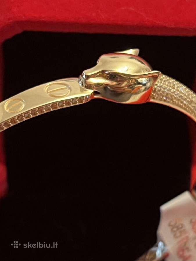 Prabangus išskirtinis auksinis Cartier Gepard žied - nuotraukos Nr. 18