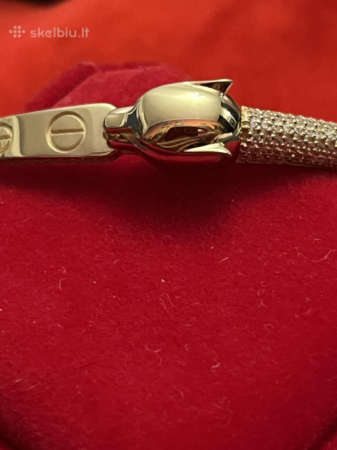 Prabangus išskirtinis auksinis Cartier Gepard žied - nuotraukos Nr. 27