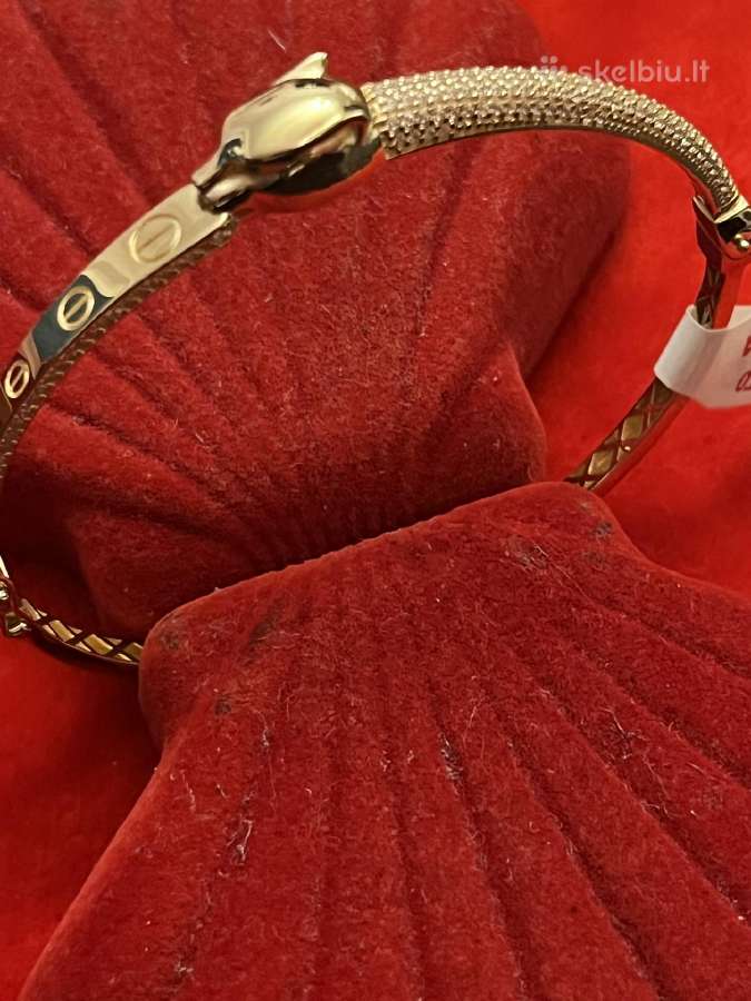 Prabangus išskirtinis auksinis Cartier Gepard žied - nuotraukos Nr. 31