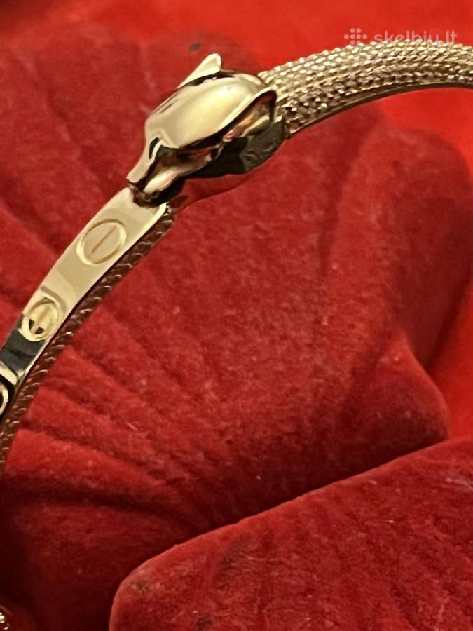 Prabangus išskirtinis auksinis Cartier Gepard žied - nuotraukos Nr. 30