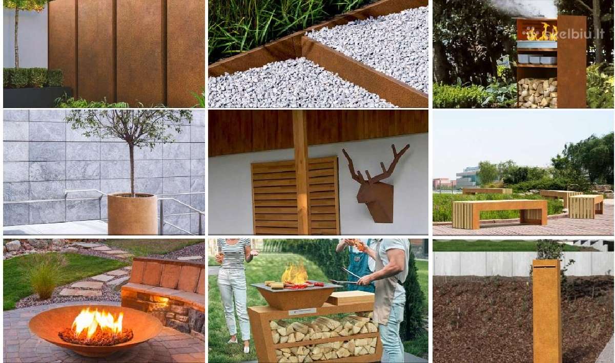 Corten metalo gaminiai, corten vazonai,suolai. - nuotraukos Nr. 6