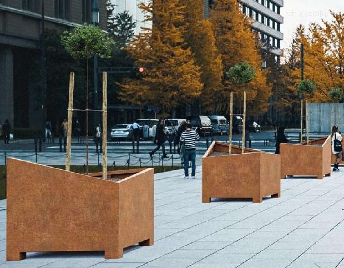 Corten metalo gaminiai, corten vazonai,suolai. - nuotraukos Nr. 14