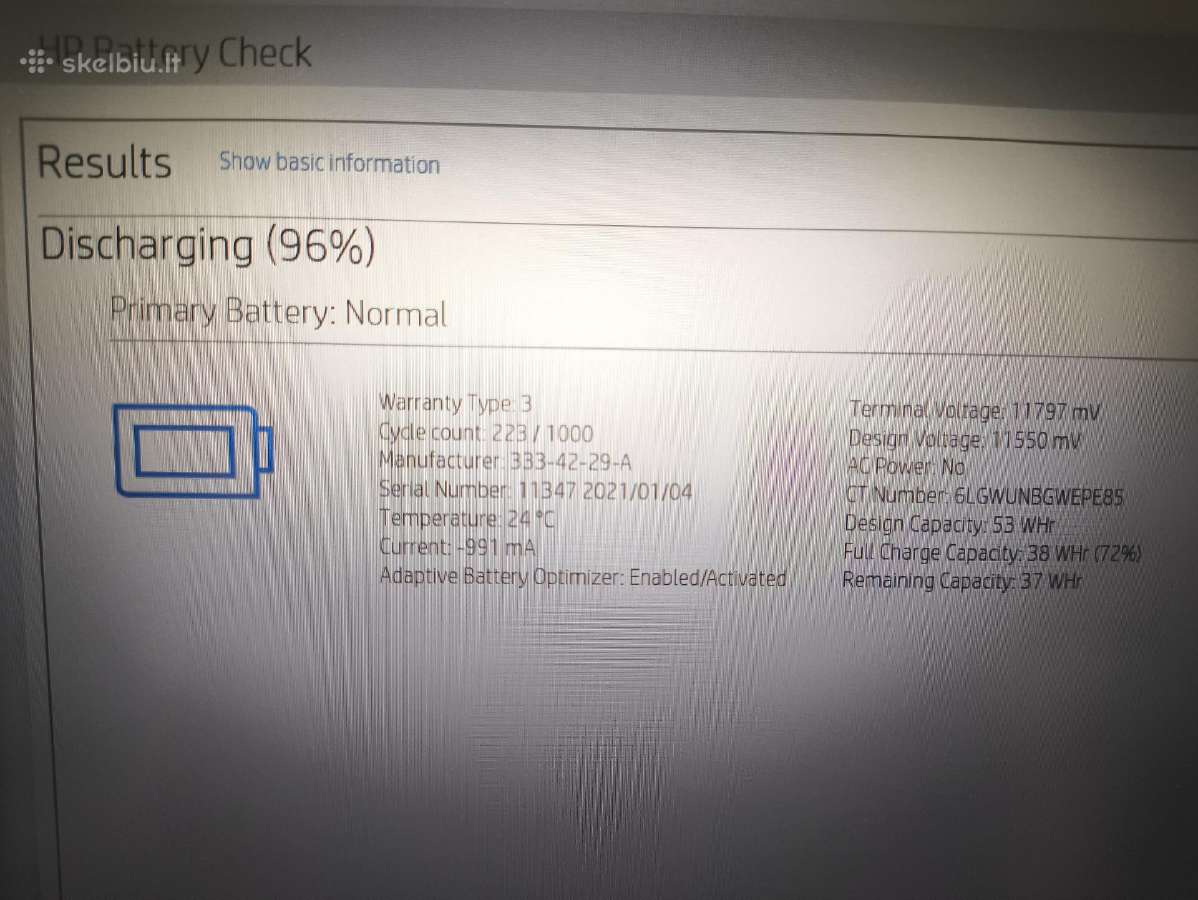 14.0 Fhd Ips Ryzen 5 4650u 32gb 256gb SSD 28% - nuotraukos Nr. 6